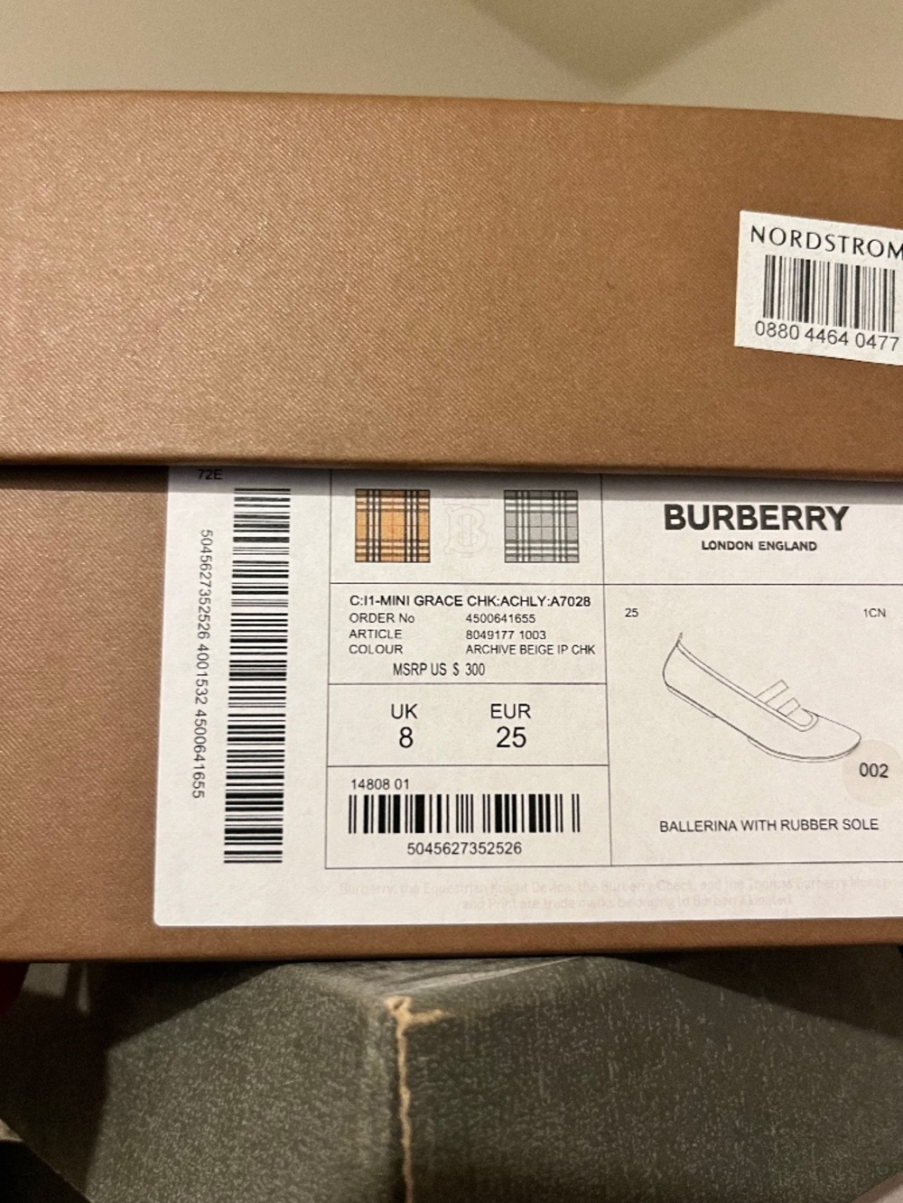 Burberry Toddler ballet flats